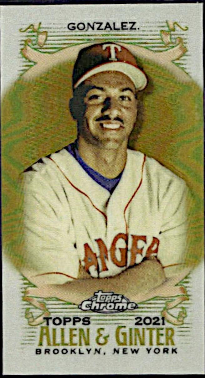 Juan Gonzalez [Mini Gold Refractor] #162