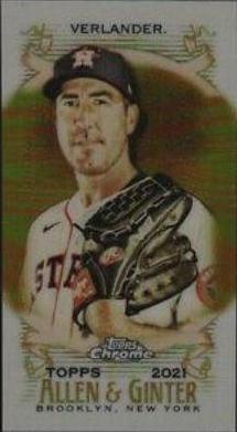 Justin Verlander [Mini Gold Refractor] #82