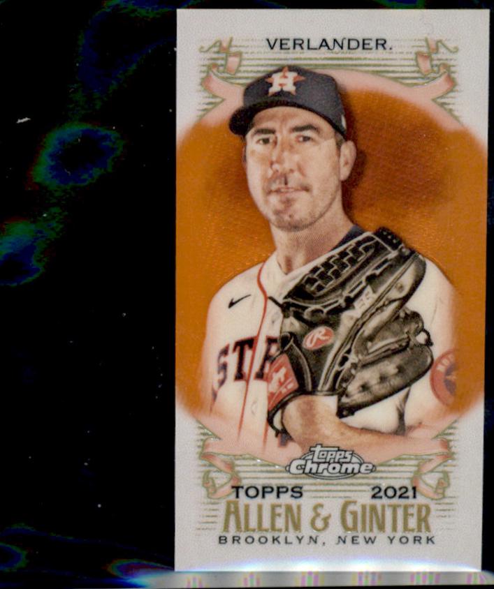Justin Verlander [Mini Orange Refractor] #82
