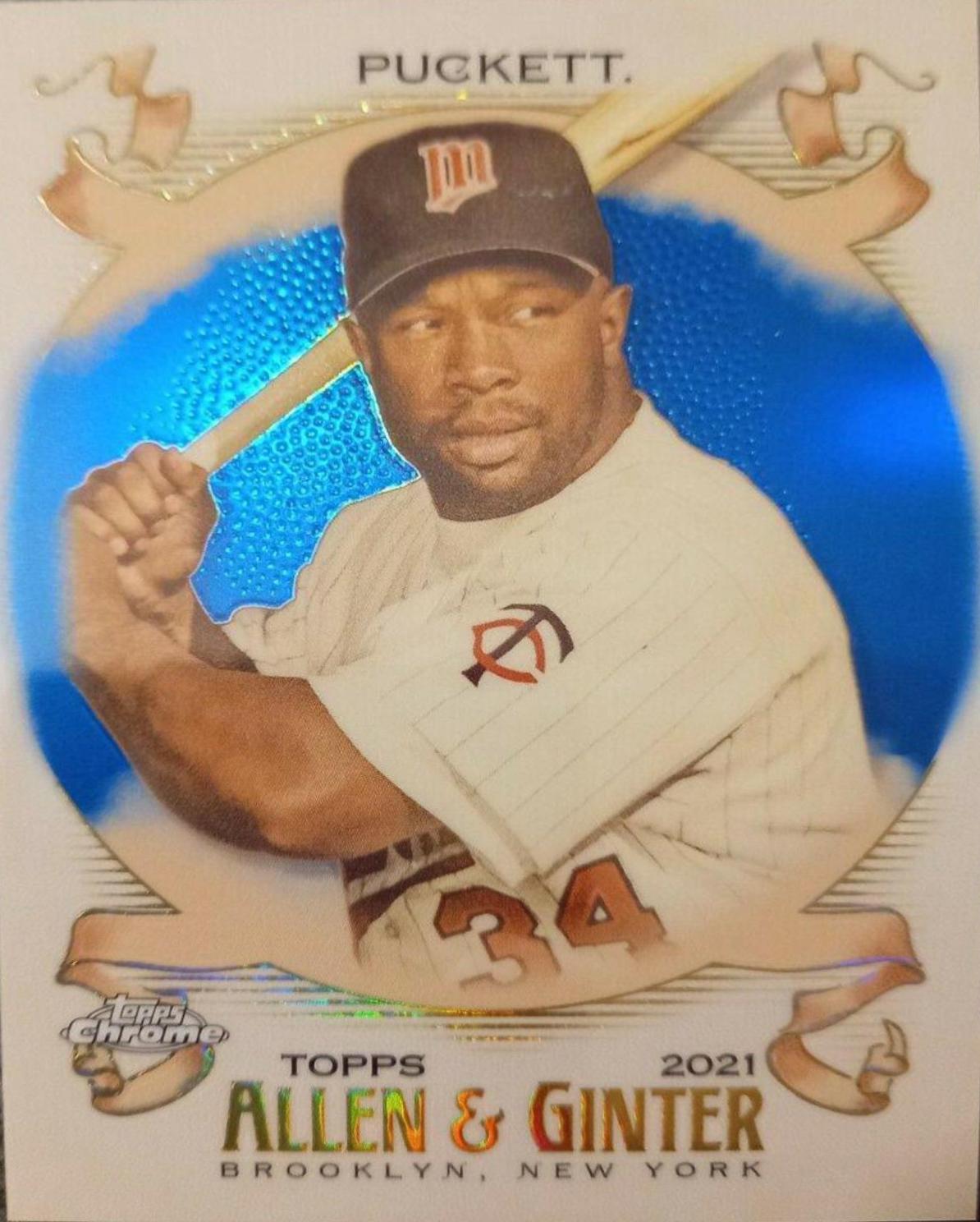 Kirby Puckett [Blue Refractor] #146