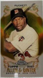 Kirby Puckett [Mini Gold Refractor] #146