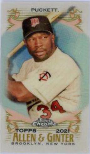 Kirby Puckett [Mini Orange Refractor] #146