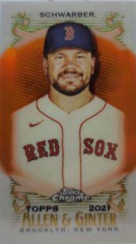 Kyle Schwarber [Mini Orange Refractor] #282