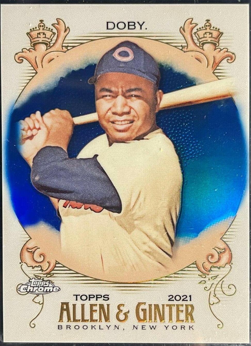 Larry Doby [Blue Refractor] #87
