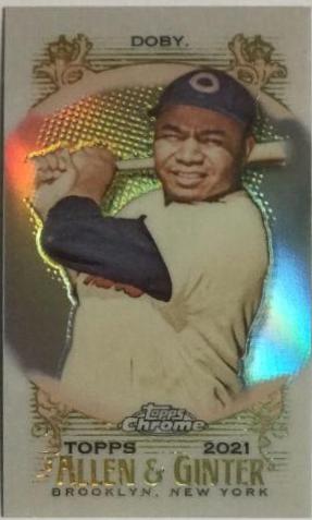 Larry Doby [Mini Orange Refractor] #87
