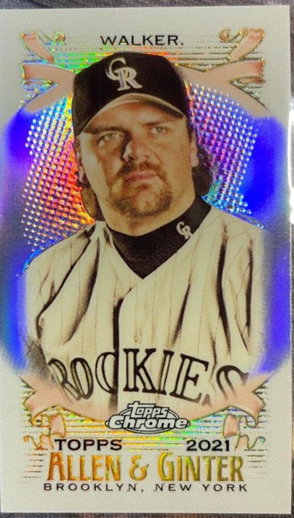 Larry Walker [Mini Orange Refractor] #9