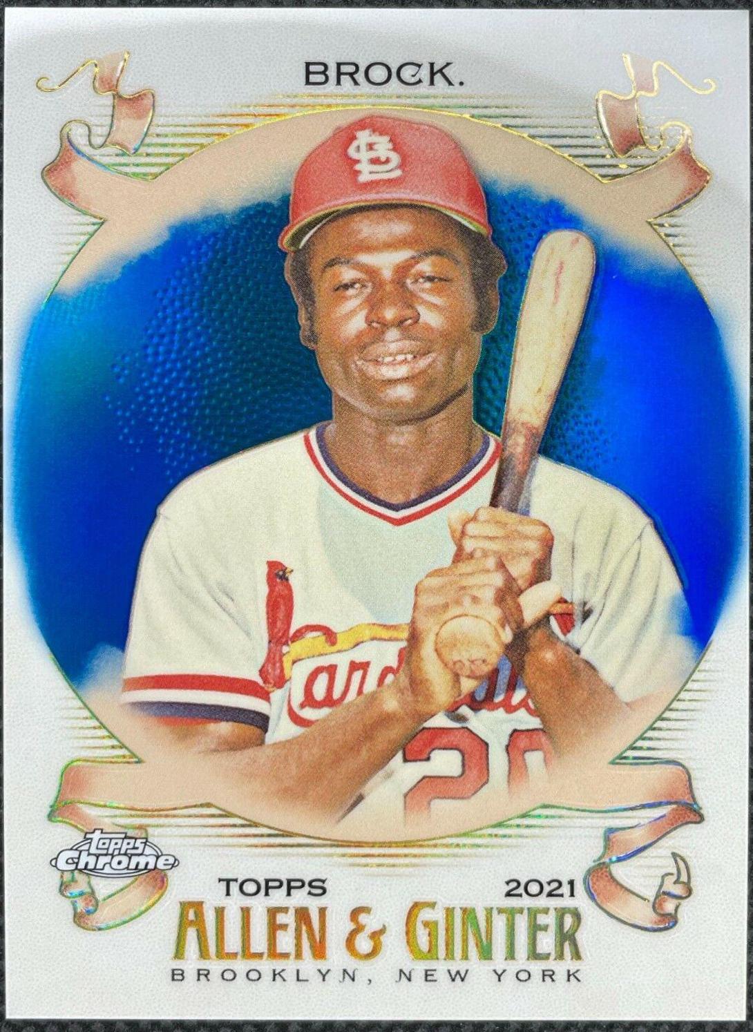 Lou Brock [Blue Refractor] #144