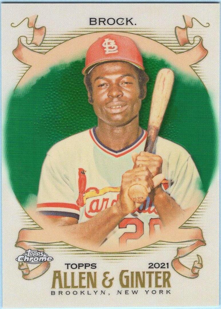 Lou Brock [Green Refractor] #144