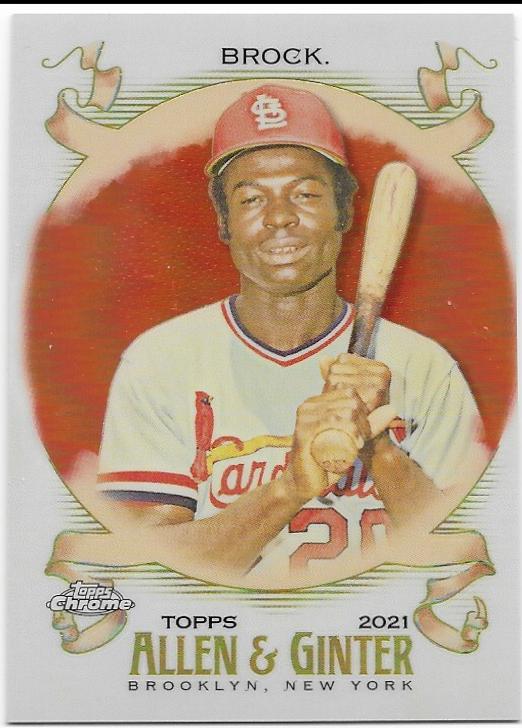 Lou Brock [Orange Refractor] #144