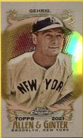 Lou Gehrig [Mini Gold Refractor] #119
