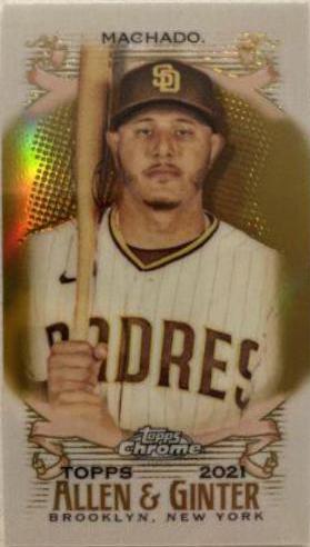 Manny Machado [Mini Gold Refractor] #6