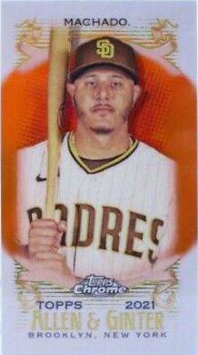 Manny Machado [Mini Orange Refractor] #6