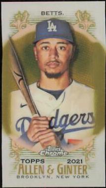 Mookie Betts [Mini Gold Refractor] #92