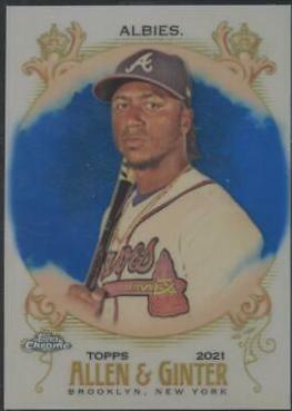 Ozzie Albies [Blue Refractor] #43