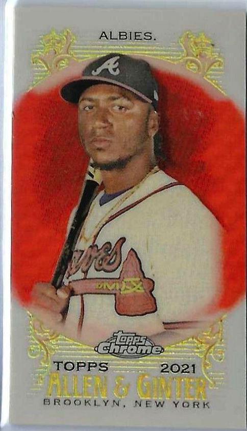 Ozzie Albies [Mini Orange Refractor] #43