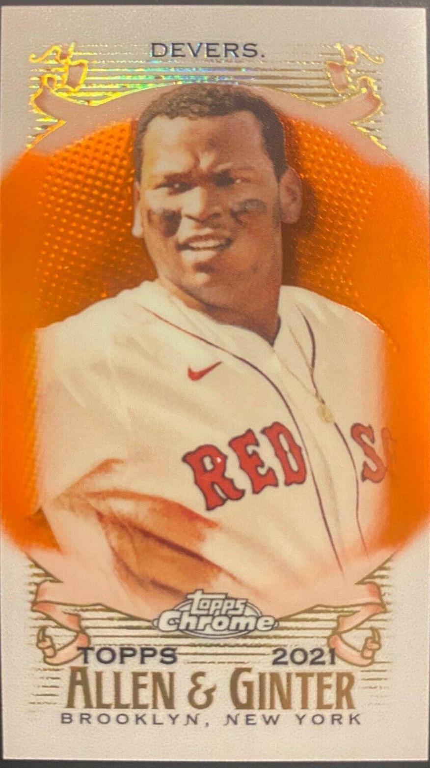 Rafael Devers [Mini Orange Refractor] #253