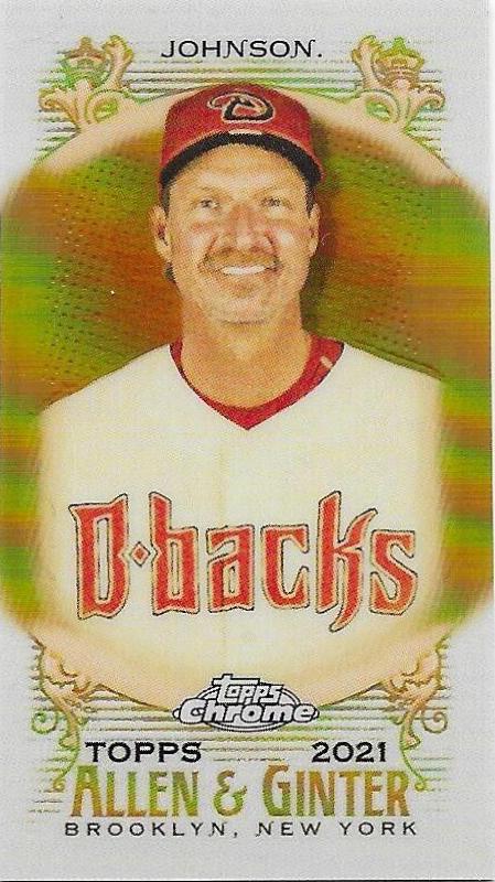Randy Johnson [Mini Gold Refractor] #54