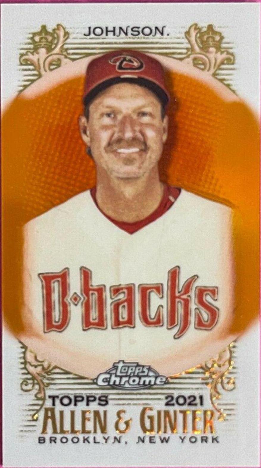 Randy Johnson [Mini Orange Refractor] #54