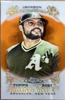 Reggie Jackson [Mini Orange Refractor] #46