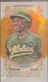 Rickey Henderson [Mini Orange Refractor] #30