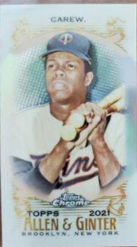 Rod Carew [Mini Orange Refractor] #108