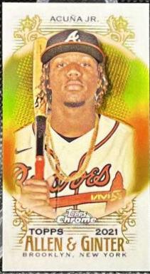 Ronald Acuna Jr. [Mini Gold Refractor] #72