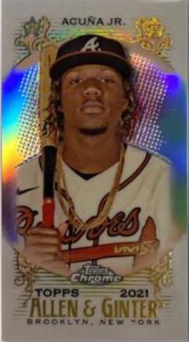Ronald Acuna Jr. [Mini Orange Refractor] #72
