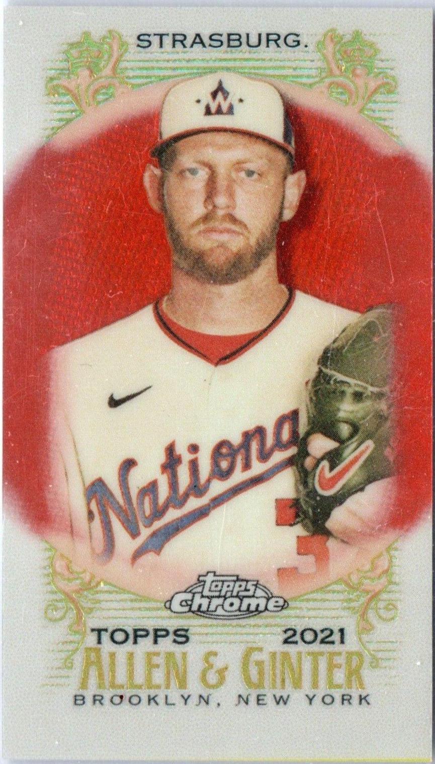 Stephen Strasburg [Mini Orange Refractor] #24