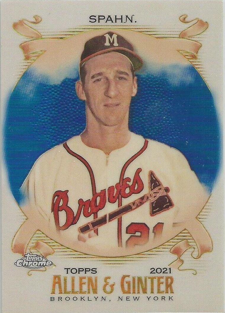 Warren Spahn [Blue Refractor] #59