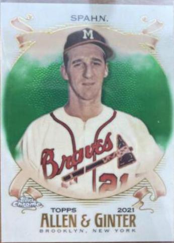 Warren Spahn [Green Refractor] #59