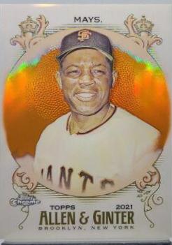 Willie Mays [Orange Refractor] #96