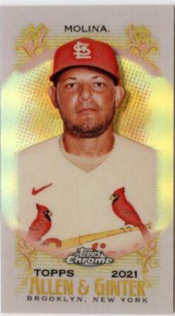 Yadier Molina [Mini Orange Refractor] #91