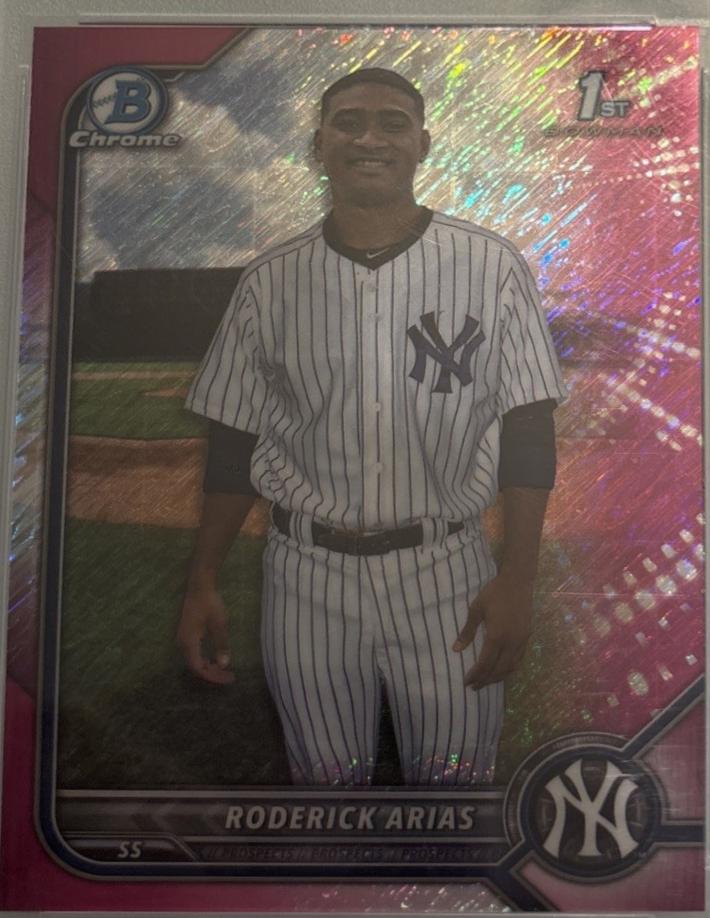 Roderick Arias [Fuchsia Pink Shimmer Refractor] #BCP-153