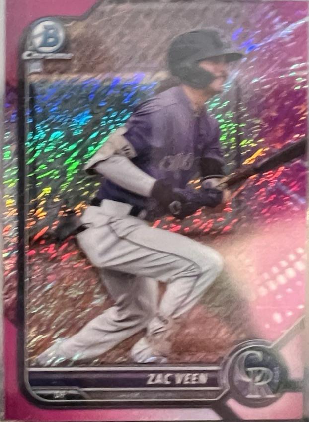 Zac Veen [Fuchsia Pink Shimmer Refractor] #BCP-165