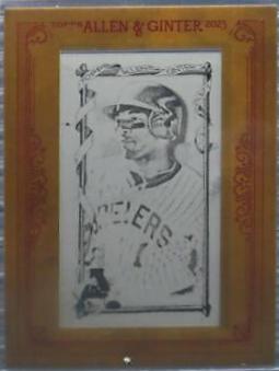 Gary Sheffield [Mini Framed Printing Plates] #329