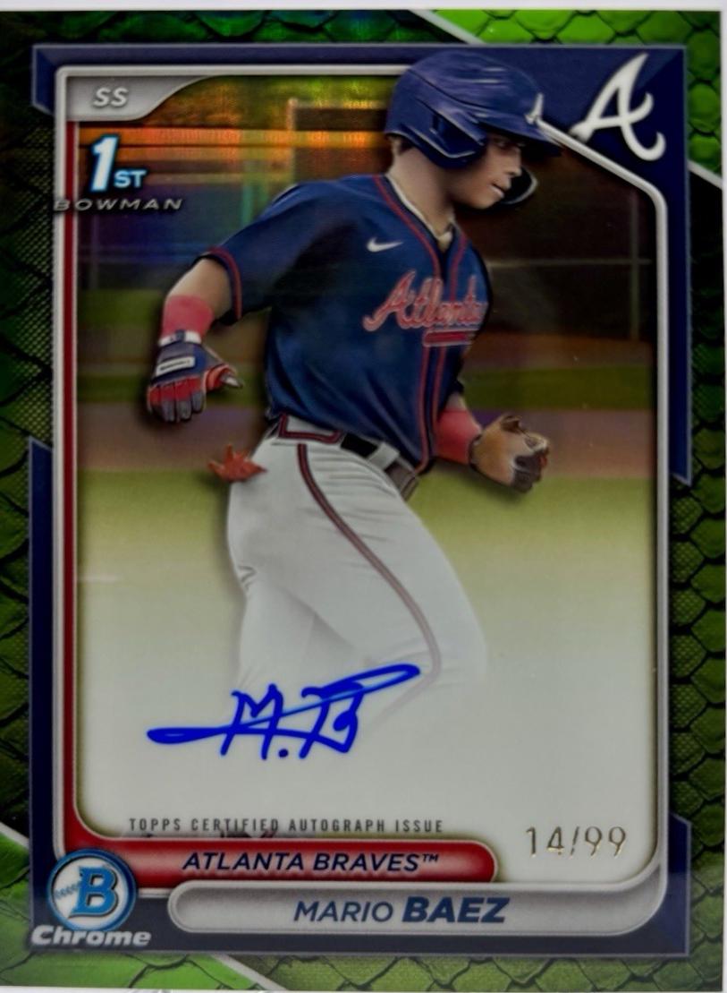 Mario Baez [Reptillian Green Refractor] #CPA-MB