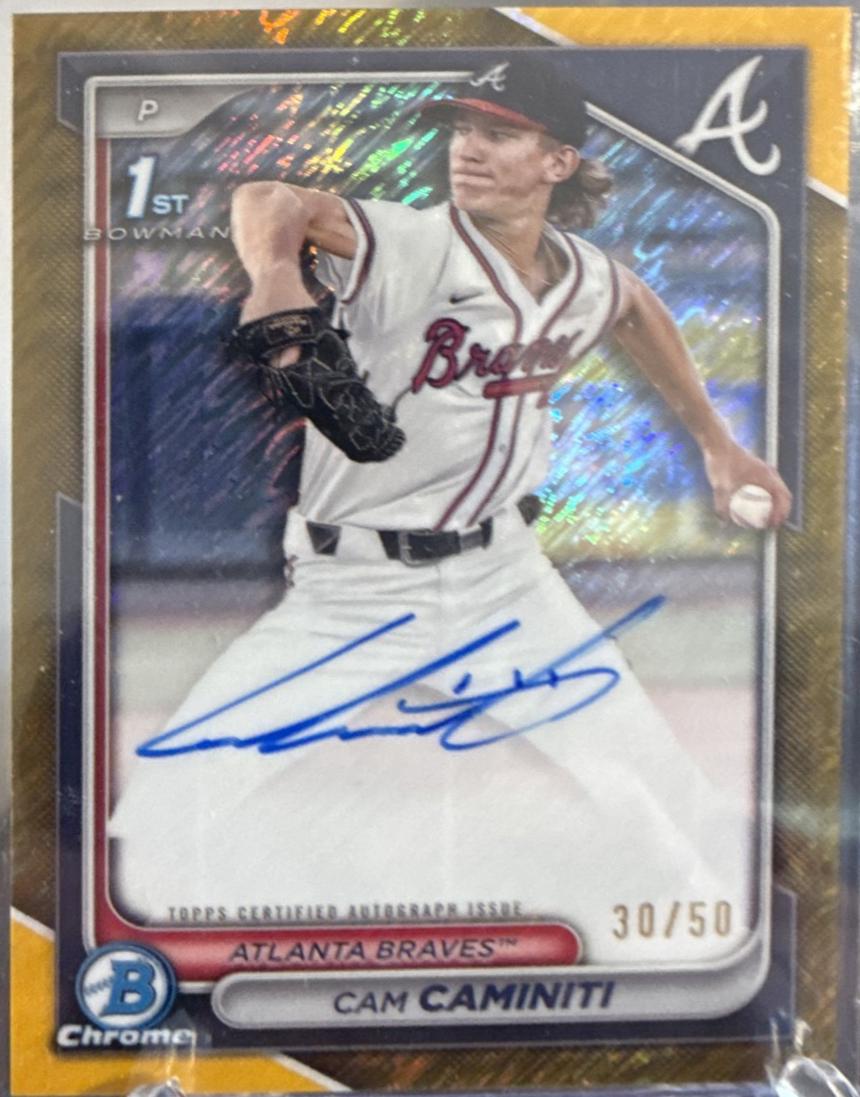 Cam Caminiti [Shimmer Gold Refractor] #CPA-CC