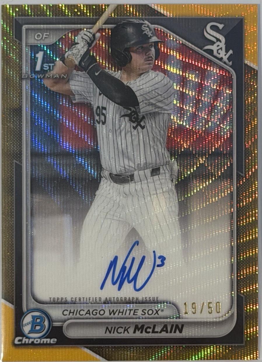Nick McLain [Gold Wave Refractor] #CPA-NM