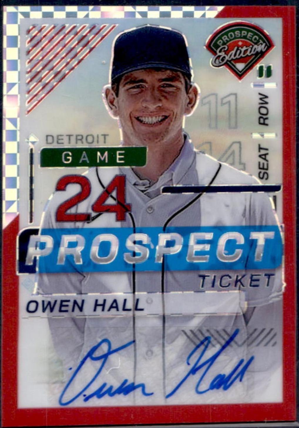 Owen Hall [Red Power Holo Ticket Signature] #70