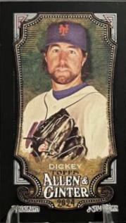 R.A. Dickey [Black Border Mini] #127