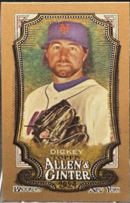 R.A. Dickey [Gold Border Mini] #127