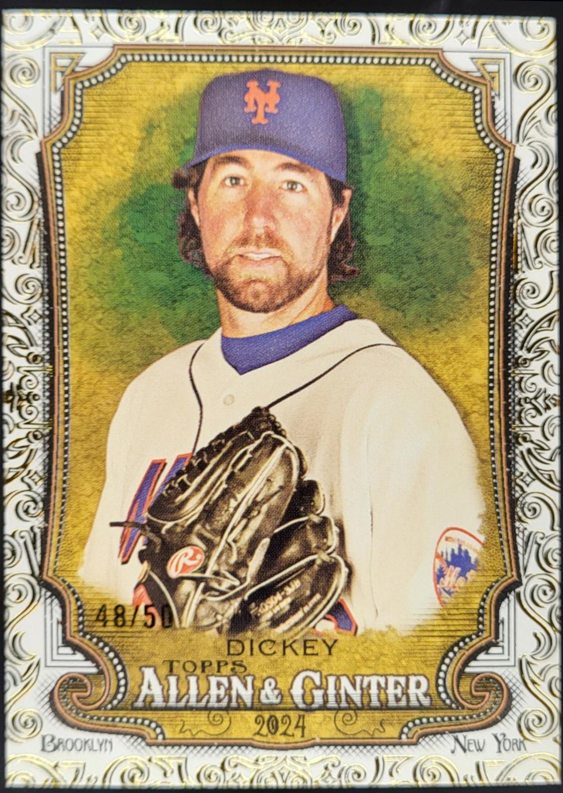 R.A. Dickey [Gold Foil Filagree] #127
