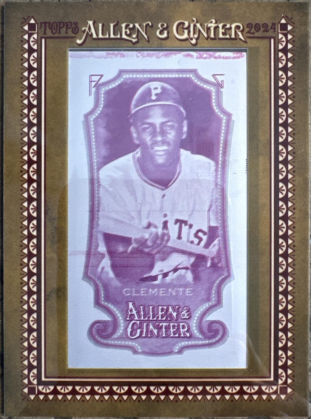 Roberto Clemente [Framed Mini Printing Plate] #124