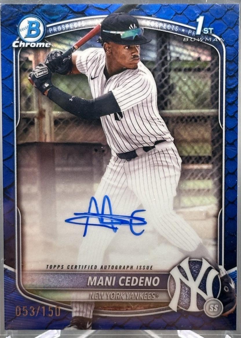 Mani Cedeno [Reptilian Blue Refractor] #CPA-MCE