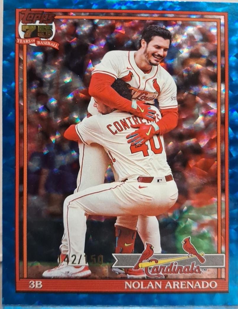 Nolan Arenado [Blue Crackleboard Foil] #T91-95