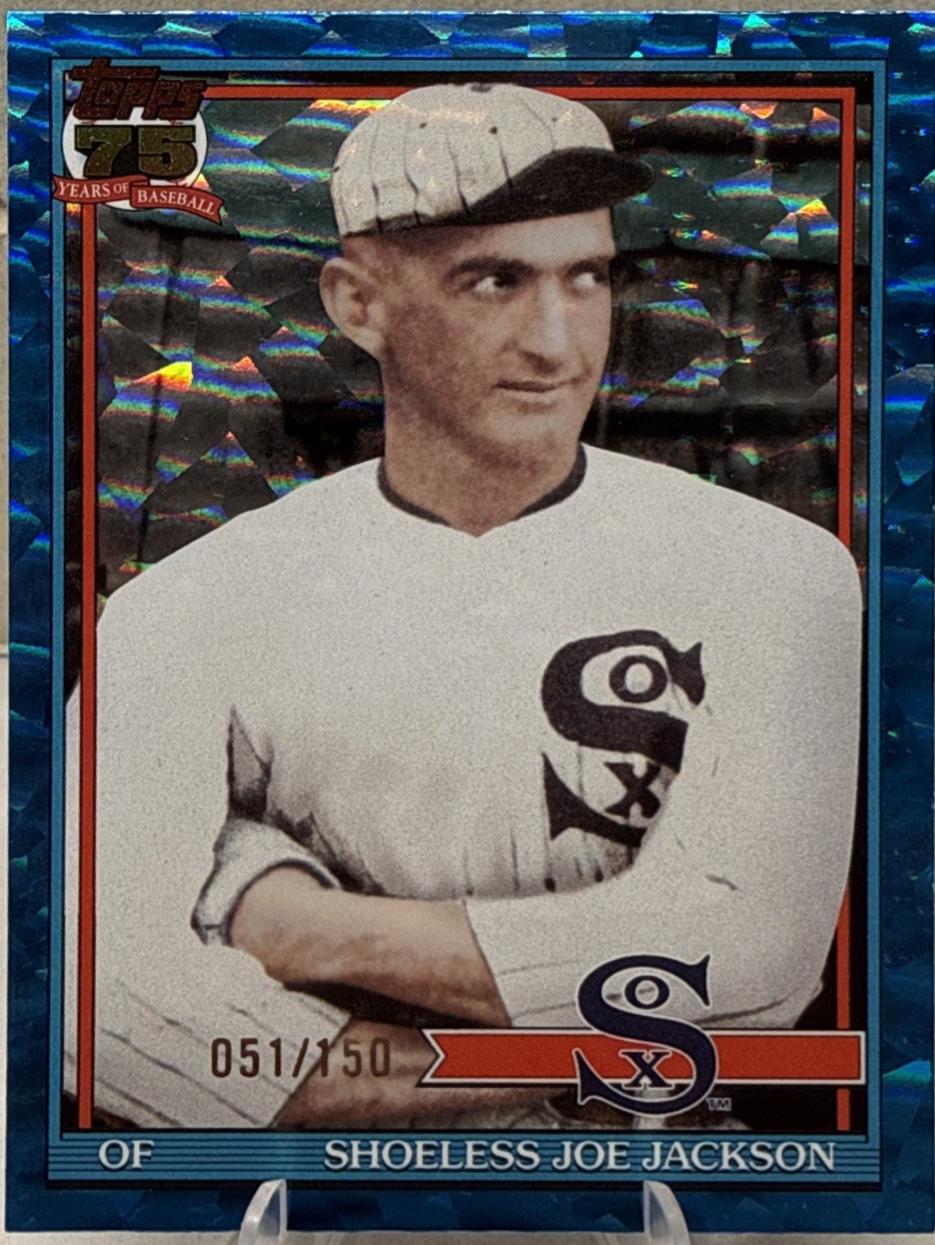 Shoeless Joe Jackson [Blue Crackleboard Foil] #T91-27