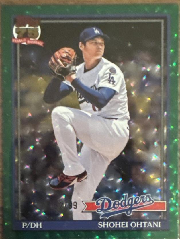 Shohei Ohtani [Green Crackleboard Foil] #T91-100