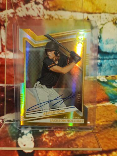 Jackson Holliday [Aspirations Die Cut Signature Gold] #1