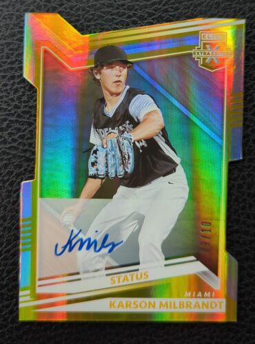 Karson Milbrandt [Status Die Cut Gold Signature] #85