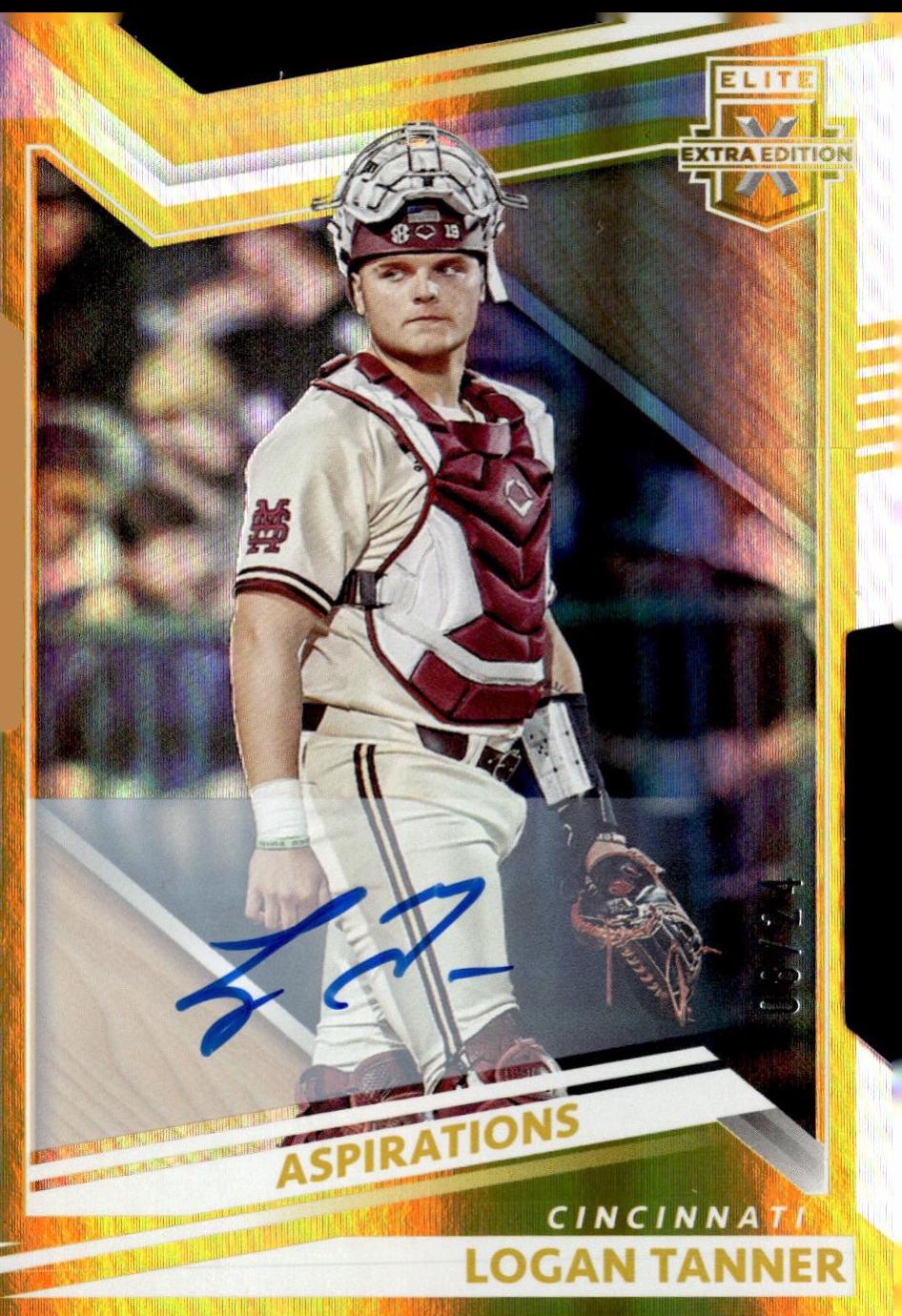 Logan Tanner [Aspirations Die Cut Signature Gold] #55